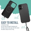 image:imageSmartish iPhone 17e16e MagSafe Case with Crossbody Lanyard Strap  Gripmunk  Slim  Protective Magnetic Slim Case with Universal Detachable Shoulder Neck Strap  Black Tie AffairMagSafe Case