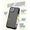 image:imageSmartish iPhone 17e16e MagSafe Case with Crossbody Lanyard Strap  Gripmunk  Slim  Protective Magnetic Slim Case with Universal Detachable Shoulder Neck Strap  Black Tie AffairWallet Case