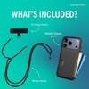 image:imageSmartish iPhone 17e16e MagSafe Case with Crossbody Lanyard Strap  Gripmunk  Slim  Protective Magnetic Slim Case with Universal Detachable Shoulder Neck Strap  Black Tie AffairWallet Case