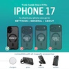 image:imageSmartish iPhone 17e16e MagSafe Case with Crossbody Lanyard Strap  Gripmunk  Slim  Protective Magnetic Slim Case with Universal Detachable Shoulder Neck Strap  Black Tie AffairMagSafe Clear Case