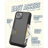 image:imageSmartish iPhone 17e16e MagSafe Case with Crossbody Lanyard Strap  Gripmunk  Slim  Protective Magnetic Slim Case with Universal Detachable Shoulder Neck Strap  Black Tie AffairWallet Case