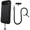 image:imageSmartish iPhone 17e16e MagSafe Case with Crossbody Lanyard Strap  Gripmunk  Slim  Protective Magnetic Slim Case with Universal Detachable Shoulder Neck Strap  Black Tie AffairWallet Case