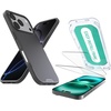image:imageSmartish iPhone 17e16e Wallet Case  Screen Protector  Slim  Protective Phone Case Credit Card Holder  2Pack Tempered Glass Screen Protectors for Apple iPhone 17e16e  Black Tie AffairMagSafe Case