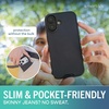 image:imageSmartish iPhone 17e16e Wallet Case  Screen Protector  Slim  Protective Phone Case Credit Card Holder  2Pack Tempered Glass Screen Protectors for Apple iPhone 17e16e  Black Tie AffairMagSafe Case