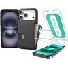 image:imageSmartish iPhone 17e16e Wallet Case  Screen Protector  Slim  Protective Phone Case Credit Card Holder  2Pack Tempered Glass Screen Protectors for Apple iPhone 17e16e  Black Tie AffairWallet Case
