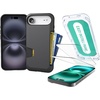 image:imageSmartish iPhone 17e16e Wallet Case  Screen Protector  Slim  Protective Phone Case Credit Card Holder  2Pack Tempered Glass Screen Protectors for Apple iPhone 17e16e  Black Tie AffairWallet Case