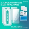 image:imageSmartish iPhone 8 Plus 7 Plus amp 6 Plus Screen Protector  2Pack Tempered Glass Screen Protectors  Tuff Sheet  9H Easy Install Frame Scratch Resistant for Apple iPhone 8 Plus 7 Plus amp 6 PlusPrivacy Screen Protectors