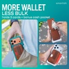image:imageSmartish iPhone MagSafe Wallet  Side Hustle Hard Shell  Slim Detachable Magnetic Card Holder  Holds 3 Cards  Cash for Apple iPhone 171615141312  Black Tie AffairChestnut Brown
