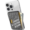 image:imageSmartish iPhone MagSafe Wallet  Side Hustle Hard Shell  Slim Detachable Magnetic Card Holder  Holds 3 Cards  Cash for Apple iPhone 171615141312  Black Tie AffairMore Prints