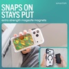 image:imageSmartish iPhone MagSafe Wallet  Side Hustle Hard Shell  Slim Detachable Magnetic Card Holder  Holds 3 Cards  Cash for Apple iPhone 171615141312  Black Tie AffairLeaf Me Alone