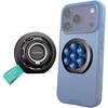 image:imageSmartish MagSafe Suction Mount  WallFlower  3 in 1 Reversible Magnetic Phone Grip Finger Loop Suction Mount Kickstand wUniversal MagSafe Adapter Kit for Apple iPhone  Blues on the GreenBlues on the Green