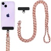 image:imageSmartish Phone Lanyard  Case Clinger  Universal iPhone Holder wDetachable Crossbody Shoulder Neck Strap wStorage Loops Fidlock Insert for Phone Cases iPhone Galaxy Pixel  So JadedBraided Chain Rose