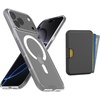 image:imageSmartish iPhone 15 Pro Slim Case with Wallet for MagSafe iPhones  Gripmunk  Magsafe Compatible Thin Grip Cover  Detachable Magnetic Credit Card Holder  Black Tie AffairMagSafe Clear Case