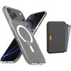image:imageSmartish iPhone 16 Plus Magnetic Case with MagSafe Wallet  Gripmunk  Magsafe Compatible Thin Grip Cover  Detachable Magnetic Credit Card Holder  Black Tie AffairMagSafe Clear Case