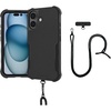 image:imageSmartish iPhone 17e16e MagSafe Case with Crossbody Lanyard Strap  Gripmunk  Slim  Protective Magnetic Slim Case with Universal Detachable Shoulder Neck Strap  Black Tie AffairMagSafe Armor Case
