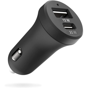 image:imageSmartish 2 Port USB Wall Charger  Charge Shack Maximum Speed 48 Amp Quick Charger Compatible with iPhone Android and All USB Devices Silk  Black32w Car Charger