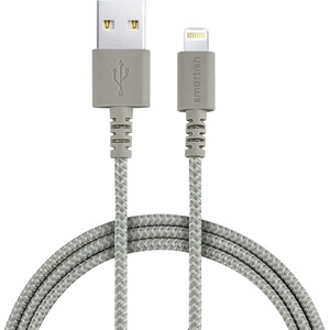 image:imageSmartish Lightning Fast Charging Cable  Crown Joule Durable Nylon Fabric Cord MFi Certified for iPad Airpods iPhone  Teal Me More  6ftLightly Toasted Beige
