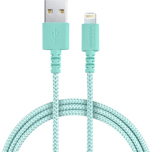 image:imageSmartish Lightning Fast Charging Cable  Crown Joule Durable Nylon Fabric Cord MFi Certified for iPad Airpods iPhone  Teal Me More  6ftTeal Me More