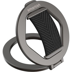 image:imageSmartish MagSafe Phone Grip Kickstand  Quickstand  Magnetic Cell Phone Finger Loop  DualSided Magnets Ring Holder Mount wMagSafe Adapter Kit for Apple iPhone Accessories  Blues on the GreenBlack Tie Affair