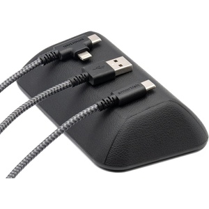 image:imageSmartish Magnetic Cord Holder  Cable Wrangler Organizer with Magnet Clips for Charger Management on Desktop Nightstand for USBC  Lightning  Black Tie AffairBlack Tie Affair