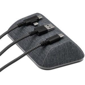 image:imageSmartish Magnetic Cord Holder  Cable Wrangler Organizer with Magnet Clips for Charger Management on Desktop Nightstand for USBC  Lightning  Black Tie AffairNo 2 Pencil Gray