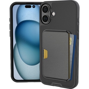 image:imageSmartish iPhone 15 Pro Slim Case with Wallet for MagSafe iPhones  Gripmunk  Magsafe Compatible Thin Grip Cover  Detachable Magnetic Credit Card Holder  Black Tie AffairMagSafe Case