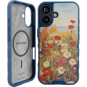 image:imageSmartish iPhone 17 MagSafe Case  Gripmunk Magnetic Slim Case Lightweight  Protective Thin Grip Cover with Microfiber Lining for Apple iPhone 17  Custom PrintWildflower Fields MagSafe