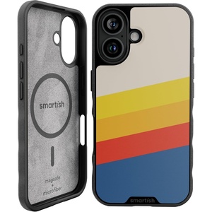 image:imageSmartish iPhone 17 MagSafe Case  Gripmunk Magnetic Slim Case Lightweight  Protective Thin Grip Cover with Microfiber Lining for Apple iPhone 17  Custom PrintStriped Up MagSafe