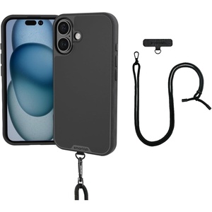 image:imageSmartish iPhone 17e16e MagSafe Case with Crossbody Lanyard Strap  Gripmunk  Slim  Protective Magnetic Slim Case with Universal Detachable Shoulder Neck Strap  Black Tie AffairMagSafe Case