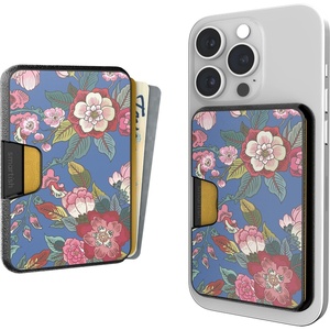 image:imageSmartish iPhone MagSafe Wallet  Side Hustle Hard Shell  Slim Detachable Magnetic Card Holder  Holds 3 Cards  Cash for Apple iPhone 171615141312  Black Tie AffairFlirty Floral