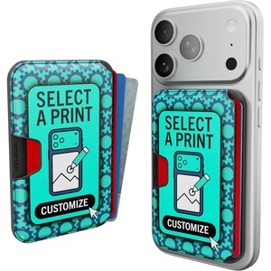 image:imageSmartish iPhone MagSafe Wallet  Side Hustle Hard Shell  Slim Detachable Magnetic Card Holder  Holds 3 Cards  Cash for Apple iPhone 171615141312  Black Tie AffairMore Prints