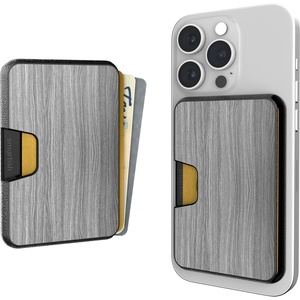 image:imageSmartish iPhone MagSafe Wallet  Side Hustle Hard Shell  Slim Detachable Magnetic Card Holder  Holds 3 Cards  Cash for Apple iPhone 171615141312  Black Tie AffairGraspin Aspen