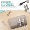 image:imageSmartish Bigger Cable Wrangler and Charger Bundle  Cable Organizer with 2in1 USBC to USBCLightning Cable Fast Charger 100W  Lightly Toasted Beige