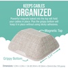 image:imageSmartish Cable Wrangler and Charger Bundle  Cable Wrangler Organizer with 2in1 USBC to USBCLightning Cable Fast Charger 100W  Lightly Toasted Beige