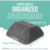 image:imageSmartish Cable Wrangler and Charger Bundle  Cable Wrangler Organizer with 2in1 USBC to USBCLightning Cable Fast Charger 100W  No 2 Pencil Gray