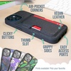 image:imageSmartish iPhone 11 Pro Wallet Case  Wallet Slayer Vol 2 Slim Protective Kickstand Credit Card Holder Silk  Black Tie AffairLeaf Me Alone