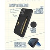 image:imageSmartish iPhone 11 Pro Wallet Case  Wallet Slayer Vol 2 Slim Protective Kickstand Credit Card Holder Silk  Black Tie AffairMore Prints