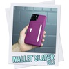 image:imageSmartish iPhone 11 Pro Wallet Case  Wallet Slayer Vol 2 Slim Protective Kickstand Credit Card Holder Silk  Black Tie AffairPurple Reign