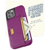 image:imageSmartish iPhone 11 Pro Wallet Case  Wallet Slayer Vol 2 Slim Protective Kickstand Credit Card Holder Silk  Black Tie AffairPurple Reign