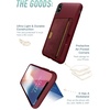 image:imageSmartish iPhone 11 Pro Wallet Case  Wallet Slayer Vol 2 Slim Protective Kickstand Credit Card Holder Silk  Black Tie AffairRed Rover Red Rover