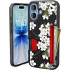 image:imageSmartish iPhone 11 Pro Wallet Case  Wallet Slayer Vol 2 Slim Protective Kickstand Credit Card Holder Silk  Black Tie AffairVery Cherry Blossom