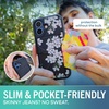image:imageSmartish iPhone 11 Pro Wallet Case  Wallet Slayer Vol 2 Slim Protective Kickstand Credit Card Holder Silk  Black Tie AffairVery Cherry Blossom