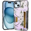 image:imageSmartish iPhone 11 Pro Wallet Case  Wallet Slayer Vol 2 Slim Protective Kickstand Credit Card Holder Silk  Black Tie AffairVery Cherry Blossom