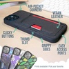 image:imageSmartish iPhone 11 Pro Wallet Case  Wallet Slayer Vol 2 Slim Protective Kickstand Credit Card Holder Silk  Black Tie AffairVery Cherry Blossom
