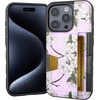 image:imageSmartish iPhone 11 Pro Wallet Case  Wallet Slayer Vol 2 Slim Protective Kickstand Credit Card Holder Silk  Black Tie AffairVery Cherry Blossom