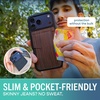 image:imageSmartish iPhone 11 Pro Wallet Case  Wallet Slayer Vol 2 Slim Protective Kickstand Credit Card Holder Silk  Black Tie AffairWalnut Woods