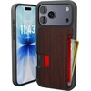 image:imageSmartish iPhone 11 Pro Wallet Case  Wallet Slayer Vol 2 Slim Protective Kickstand Credit Card Holder Silk  Black Tie AffairWalnut Woods