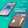 image:imageSmartish iPhone 11 Pro Wallet Case  Wallet Slayer Vol 2 Slim Protective Kickstand Credit Card Holder Silk  Black Tie AffairWalnut Woods