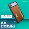 image:imageSmartish iPhone 11 Pro Wallet Case  Wallet Slayer Vol 2 Slim Protective Kickstand Credit Card Holder Silk  Black Tie AffairWalnut Woods