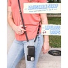 image:imageSmartish iPhone 1212 Pro Crossbody Case for Women  Dancing Queen PurseClutch with Detachable Strap amp Card Holder  Stiletto BlackSilverStiletto BlackSilver